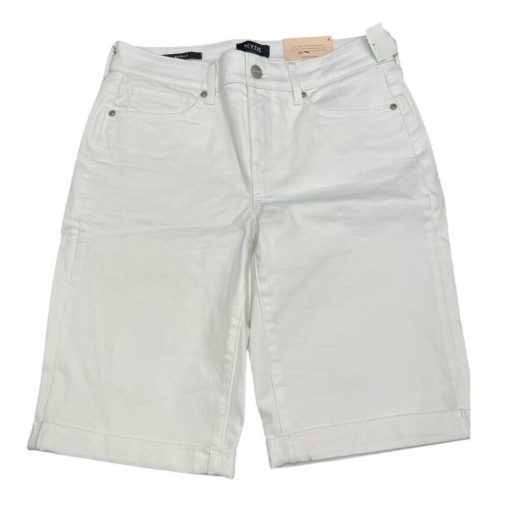 New Women's NYDJ (Not Your Daughters Jeans) Brielle 11"inseam Jean short size 4. - Picture 2 of 8